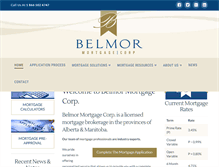 Tablet Screenshot of belmormortgage.com